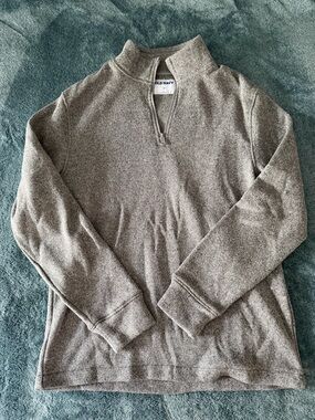 Old Navy Men's Quarter-Zip‎ Sweater Gray Size Medium